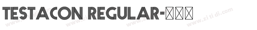 Testacon Regular字体转换
